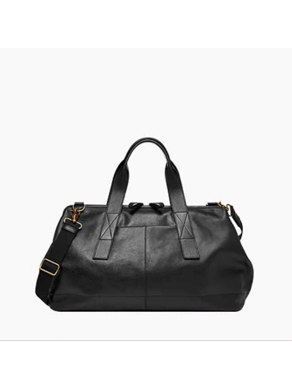 2×HP. Fossil Brand Leather Duffle Bag